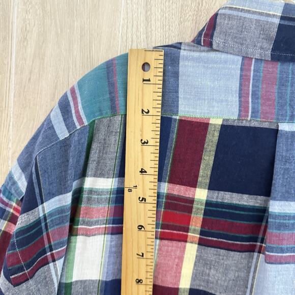 Polo Ralph Lauren Shirt Mens Size XL Tartan Plaid Button Down Blair Short Sleeve - Picture 8 of 11